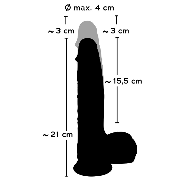 Naturlig Dildo - 24cm