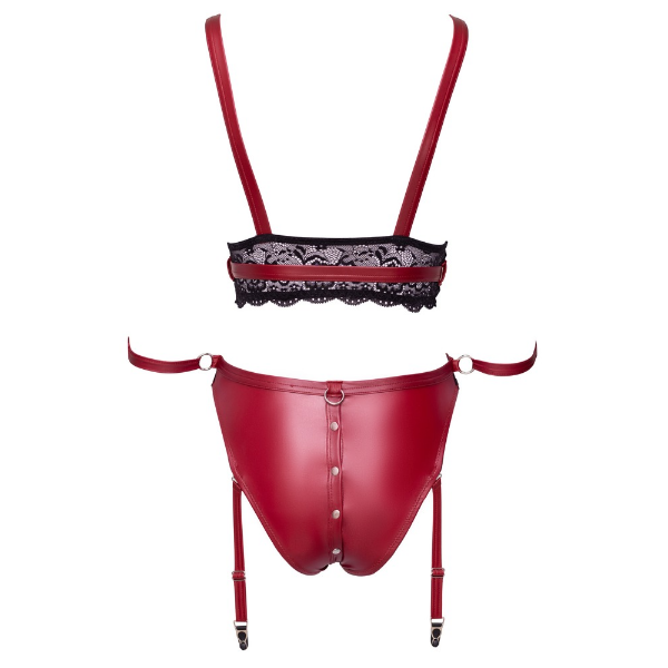 Cottelli - Underwear Set - Black/Red