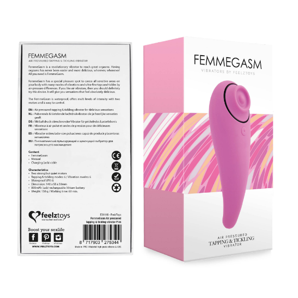 FEELZTOYS - Femmegasm Tappimg & Tickling Vibrator Pink
