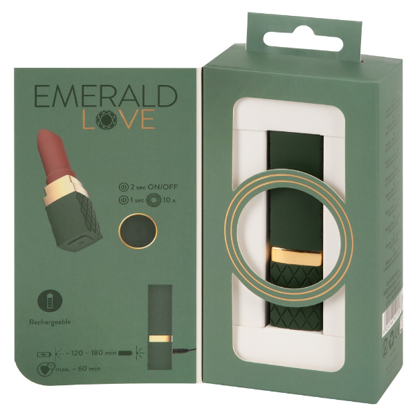 Emerald Love Luxurious Mini Lipstick Vibrator