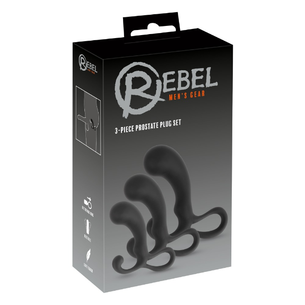 Rebel 3-delt prostata plugs sæt