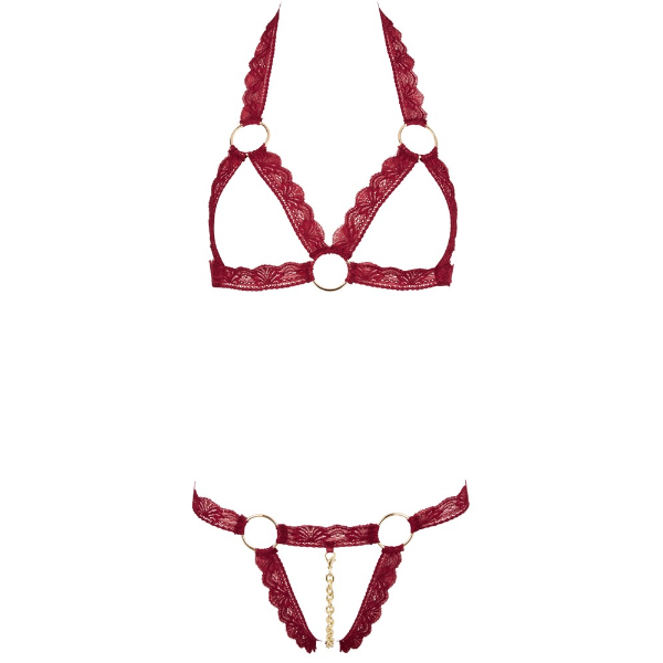 Cottelli - Lingeri Underwear Set - Red