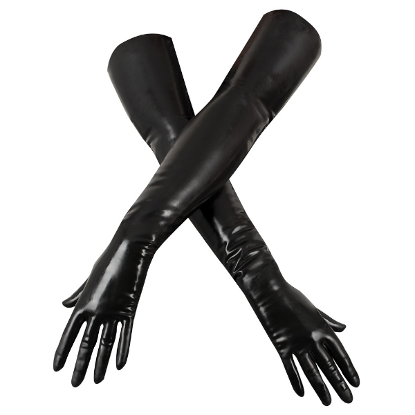 The LateX - Latex Gloves - Black