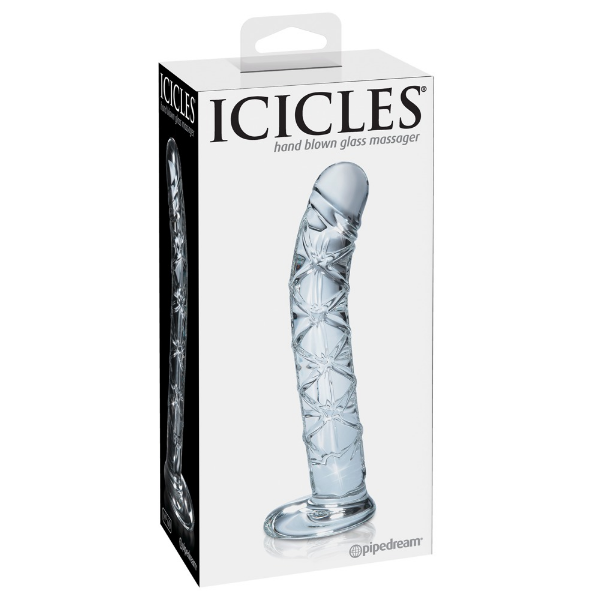 Icicles Håndlavet Glas Dildo - 16,5cm