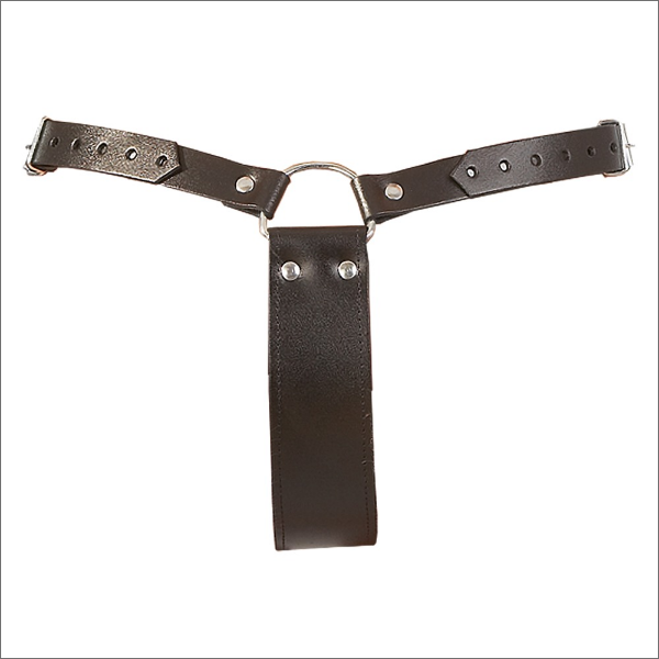 Zado Leather Strap-on String - 15cm